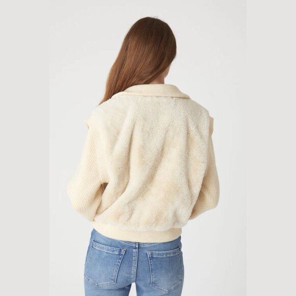 NEW Blank NYC - Size S, Mixed Media Faux Fur Bomber Jacket - Daydreamer - Picture 9 of 9